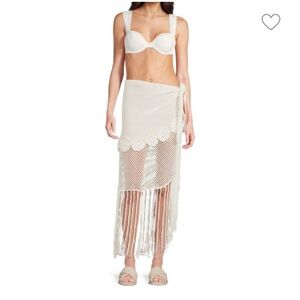 WeWoreWhat Tassel Crochet Sarong | NWT | Size L/XL